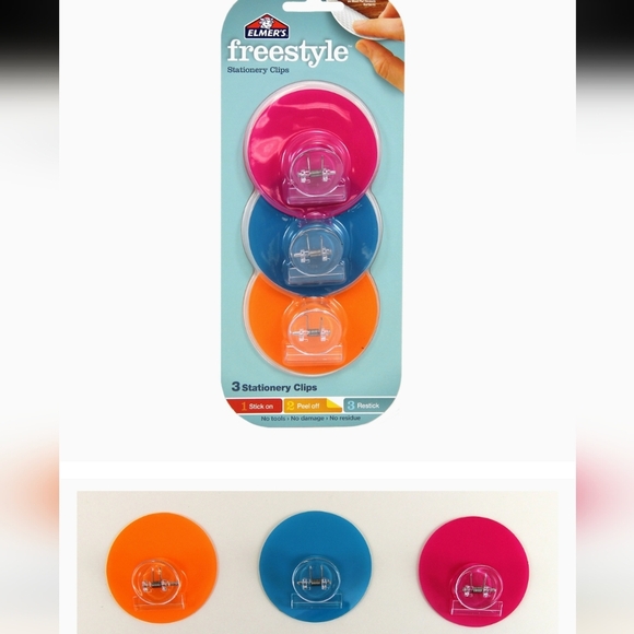 Elmer's Freestyle Reusable Photo Artwork, Stationery Clips 2 Sets, New! - Picture 1 of 12